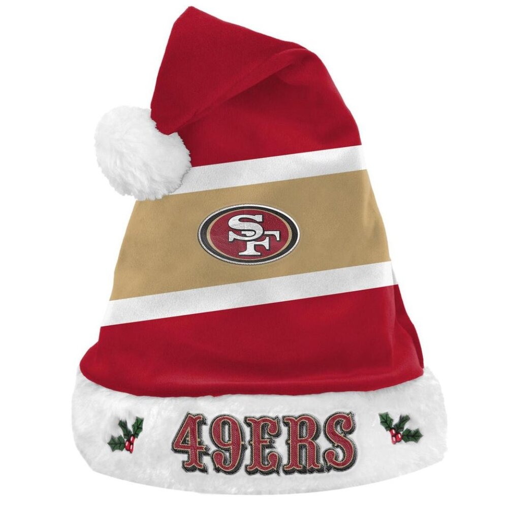 🏈🆕 SAN FRANSISCO 49ERS SPIRIT BASIC SANTA HAT - UNISEX